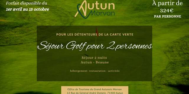 Séjour golf à Autun et Beaune