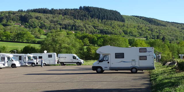 Aire de stationnement pour camping-car