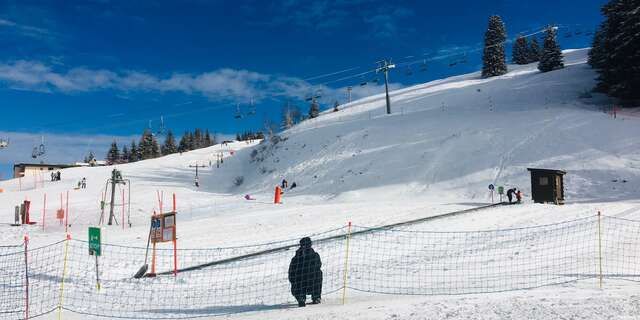 Zones de ski débutant au Collet