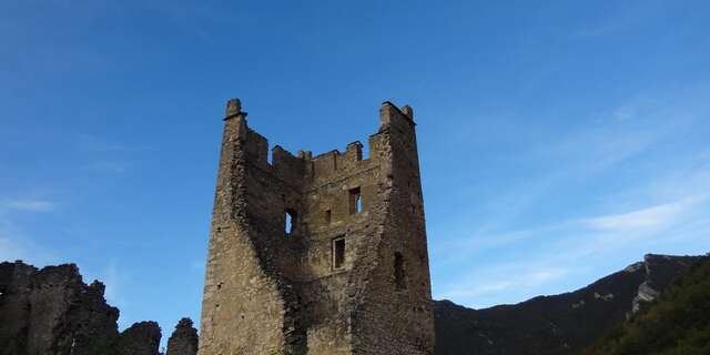 Orientation table at Miglos castle