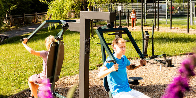 Outdoor fitness area