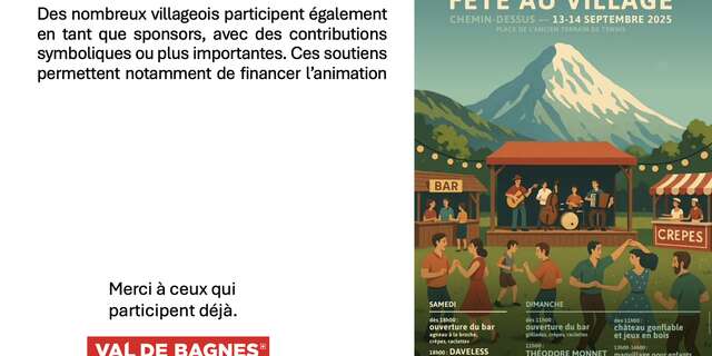 Fête au village de Chemin