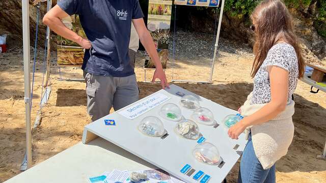 Accueil posté avec les gardes du littoral