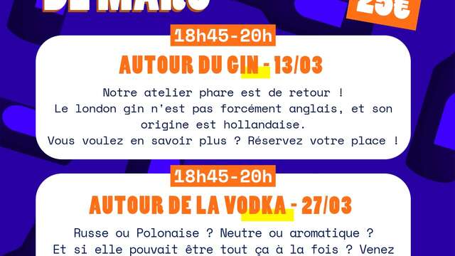 Dégustation : Autour du gin