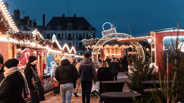 Village de Noël et carrousel