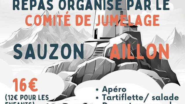 Repas jumelage Sauzon - Aillon et Bal