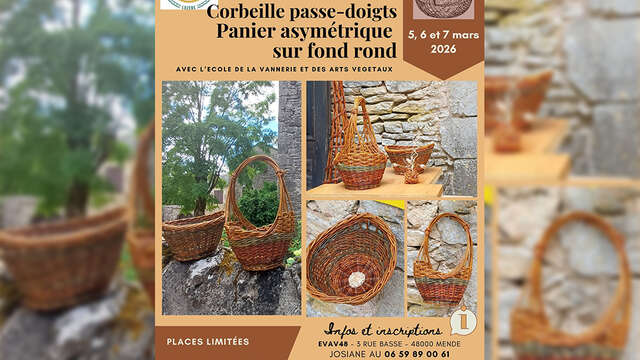 STAGE DE VANNERIE : VANNERIE SUR FOND ROND EN OSIER