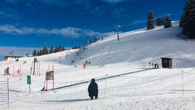Zones de ski débutant au Collet