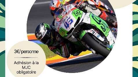 Grand prix moto GP sur écran GÉANT