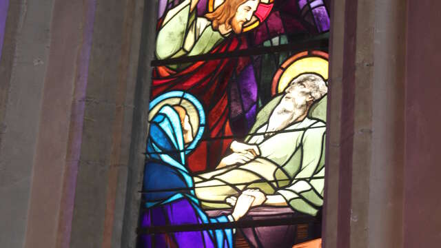 Buntglasfenster der Kirche Saint-Martin
