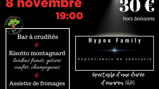 Repas spectacle Hypnose