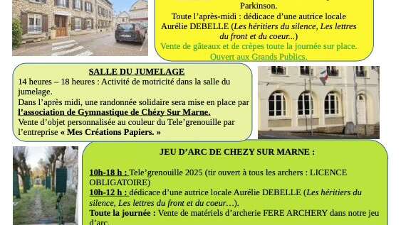 Télégrenouilles à Chézy-sur-Marne