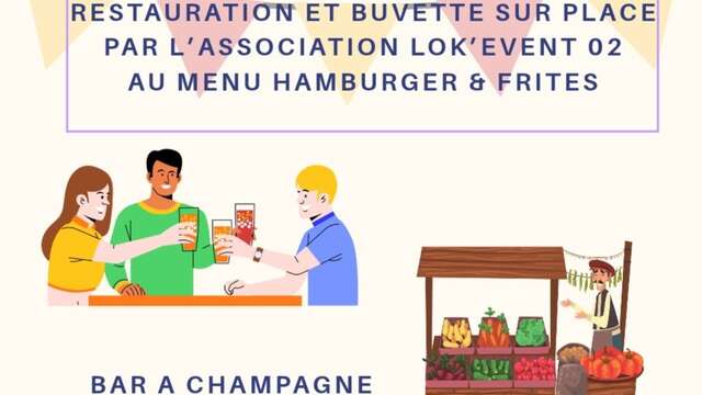 Marché campagnard (et nocturne !) à Crouttes-sur-Marne