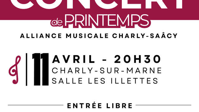 Concert de Printemps Alliance Musicale Charly-Saâcy