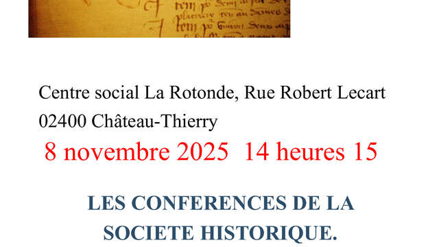 Conférence "Florilège de personnages nogentais au début du XVe siècle".