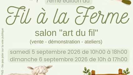 7e édition du Fil à la Ferme, salon "Art du fil"