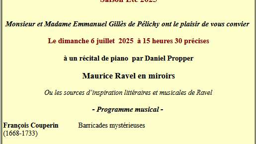 Récital de Piano par Daniel Propper