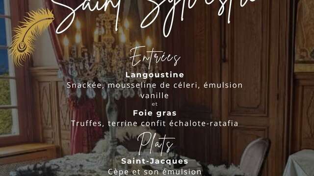 Menu de Noël et de la Saint-Sylvestre au Château de Fère