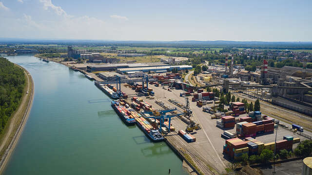 Visite guidée du Port d'Ottmarsheim - Swissterminal