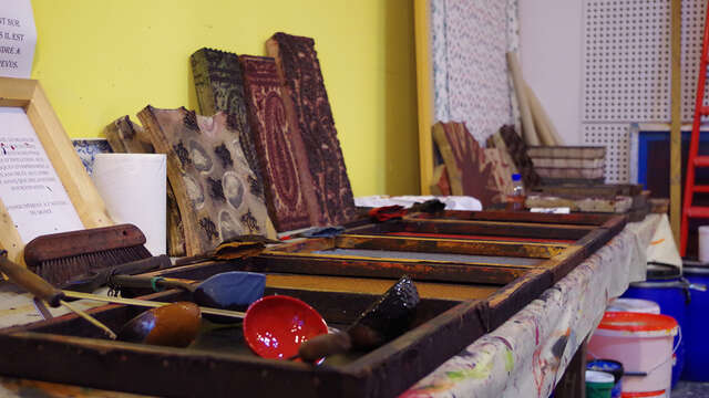 Stage d'impression à la planche