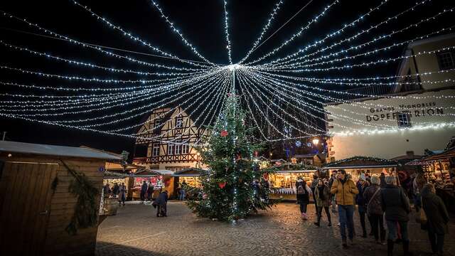 Weihnachten in Riquewihr: traditioneller Weihnachtsmarkt