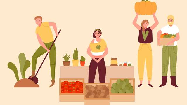 Marché de producteurs à Lanvéoc