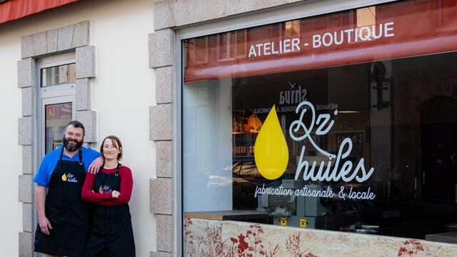 Visite de l'atelier boutique Dz Huiles