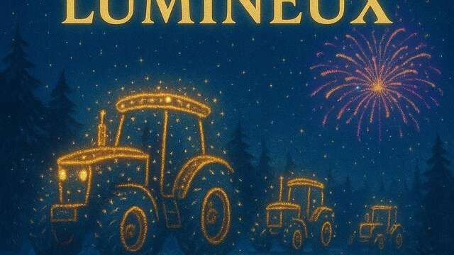 Défilé de tracteurs lumineux
