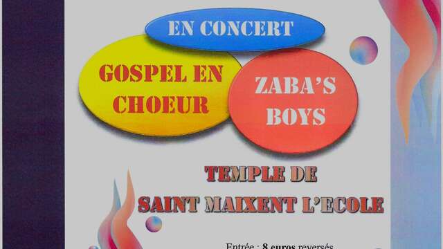 Concert caritatif - Gospel en choeur - Zaba's Boys