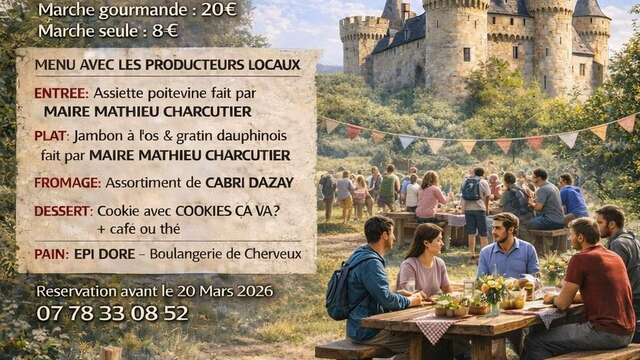 Marche gourmande au Château de Cherveux