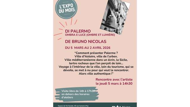 Exposition: Di Palermo, ombra e luce - Bruno Nicolas