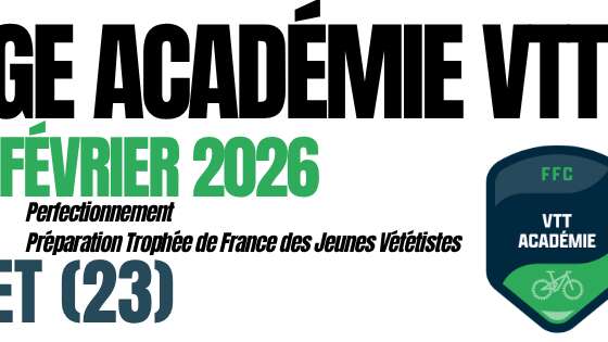 Stage Académie VTT : prépartion TFJV 2026