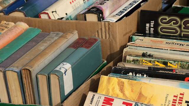 Vente de livres de la médiathèque