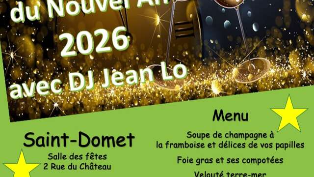 Réveillon du Nouvel An 2026 avec DJ Jean Lo