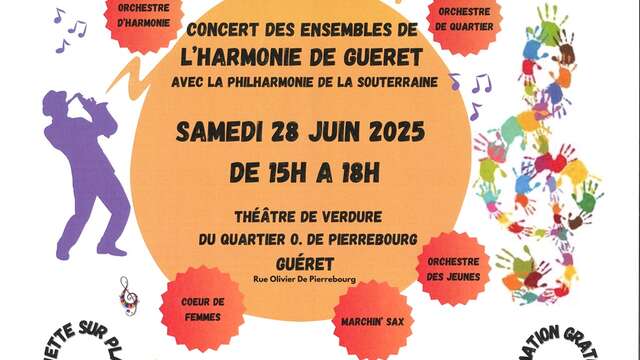 Concert des ensembles de l'Harmonie de Guéret