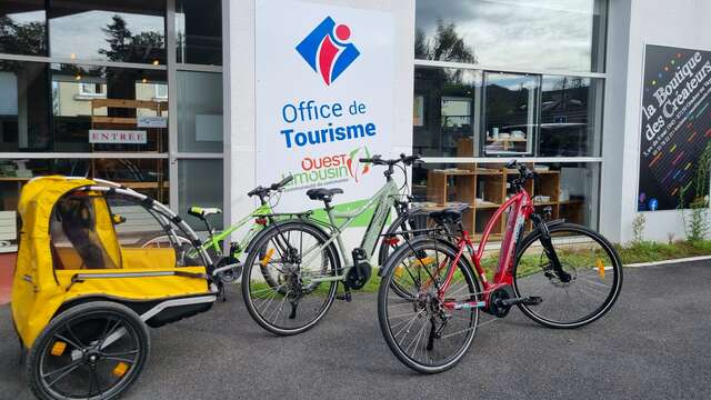 Location de vélos à l'Office de Tourisme Ouest Limousin
