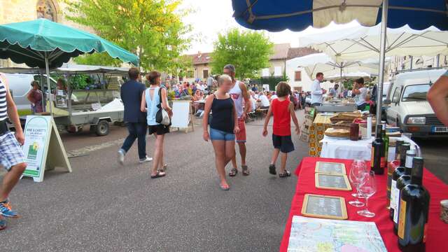 Marché fermier semi-nocturne à Champagnac-la-Rivière et concert gratuit