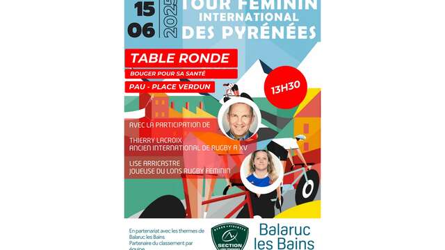 Tour féminin international des pyrénes: Table ronde "Bouger pour sa santé"