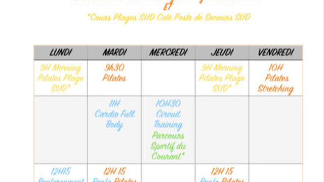 Circuit training avec Laurie