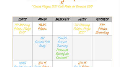 Circuit training avec Laurie