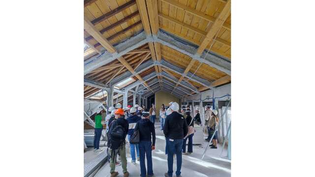 Visite du chantier du siège social de Pau Béarn Habitat