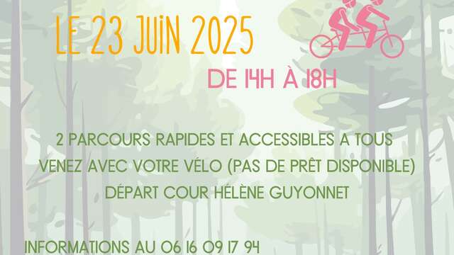 La Croisée des villages : Parcours à vélo - Initiation au Tandem