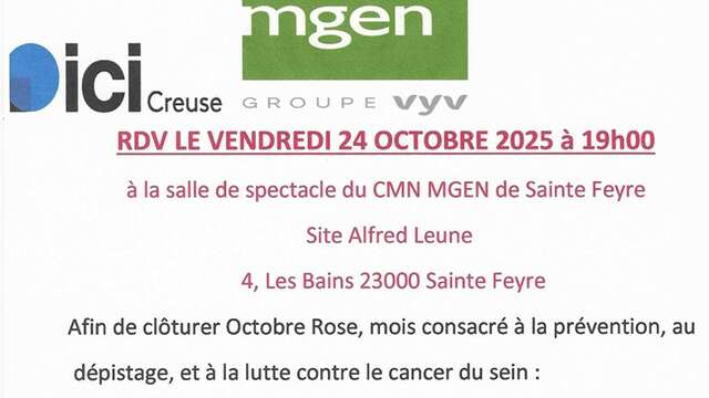 Concert de clôture Octobre Rose