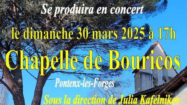 Concert à la chapelle de Bouricos