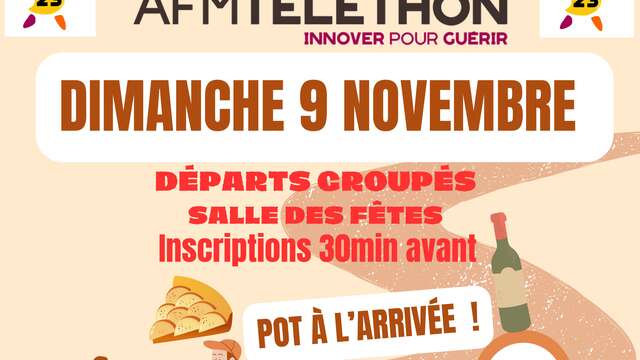 RANDONNEE AVEC ET AU PROFIT DU AFMTELETHON