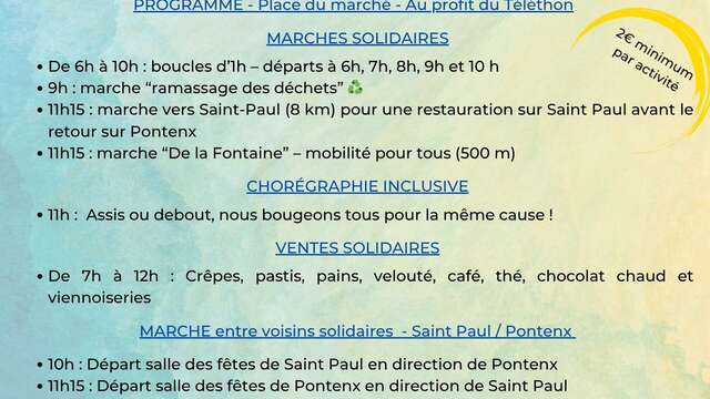 Téléthon 2025 à Pontenx