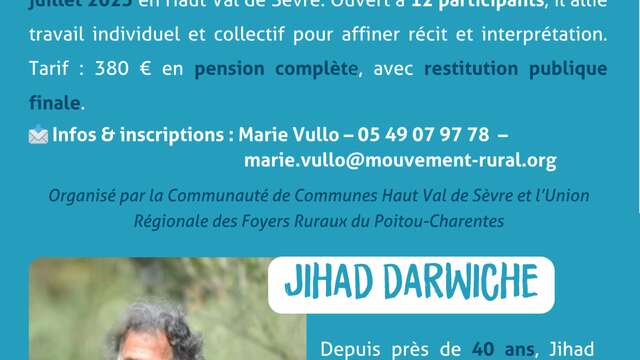 Festival Traverse ! 2025 -  Stage conte avec JIHAD DARWICHE