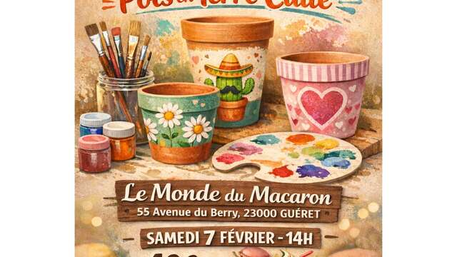 Atelier Peinture sur pots en terre cuite