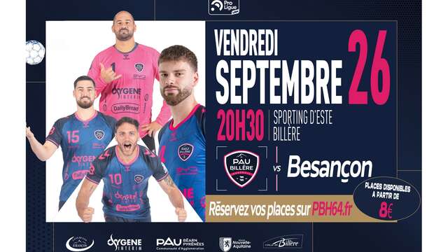Handball:  Pau Billère Handball Vs Besançon
