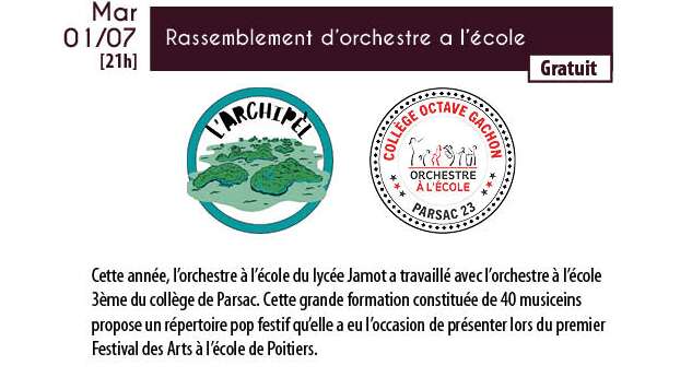Rassemblement d'orchestre a l'école